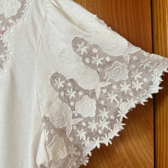 Sundance lace white top size XL - Picture 4 of 10